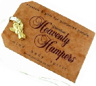 Hamper Gift Label - with brass angel embellishment