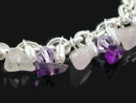 Amethyst & Rose Quartz Bracelet