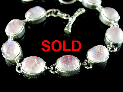 Pink Moonstone Bracelet