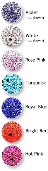 Shamballa Bead Colours - 7 to choose from