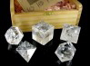 Large Platonic Solids in Clear Quartz