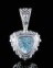 Blue Topaz & Sterling Silver pendant
