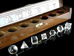 Platonic Solids 7 Set including Merkaba and Sphere